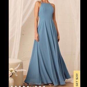 Lulu’s Slate Blue Maxi Dress